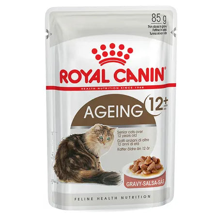 Royal Canin Ageing 12+ Gravy Pouches Cat Food 12x85g