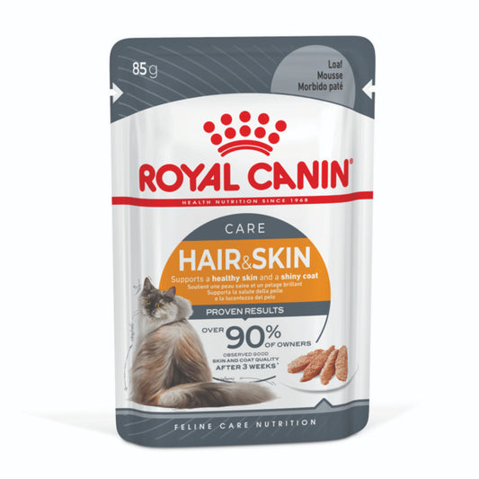 Royal Canin Hair & Skin Loaf Pouches 12x85g