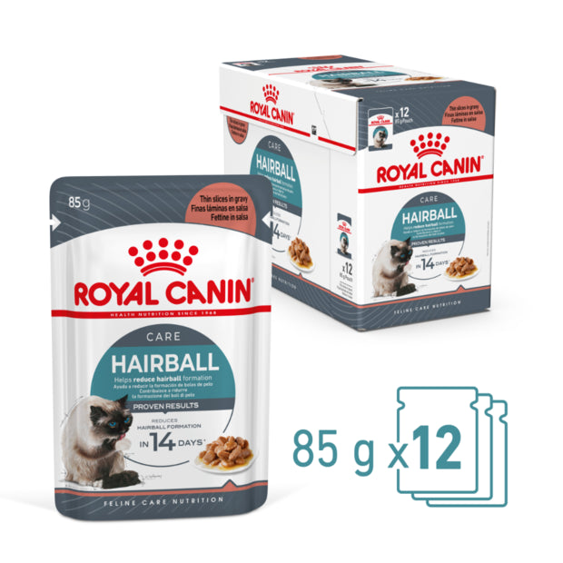 Royal Canin Hairball Gravy Pouches 12x85g