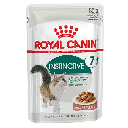 Royal Canin Adult Instinctive 7+ Gravy Pouches Cat Food 12x85g