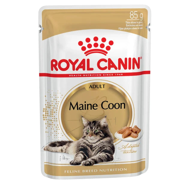 Royal Canin Maine Coon Gravy Pouches Cat Food 12x85g