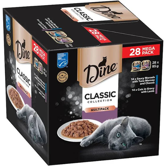 DINE Canned Classic Collection Lamb & Tuna Cat Food 28pk