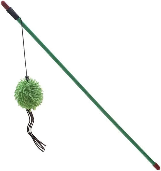 All Pet Pounce & Play Teaser Wand With Green Ball