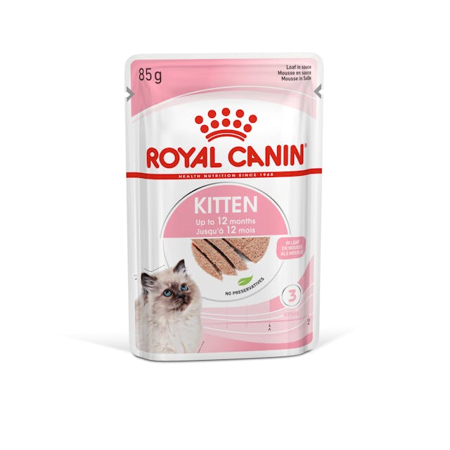 Royal Canin Kitten Loaf Pouches Cat Food 12x85g