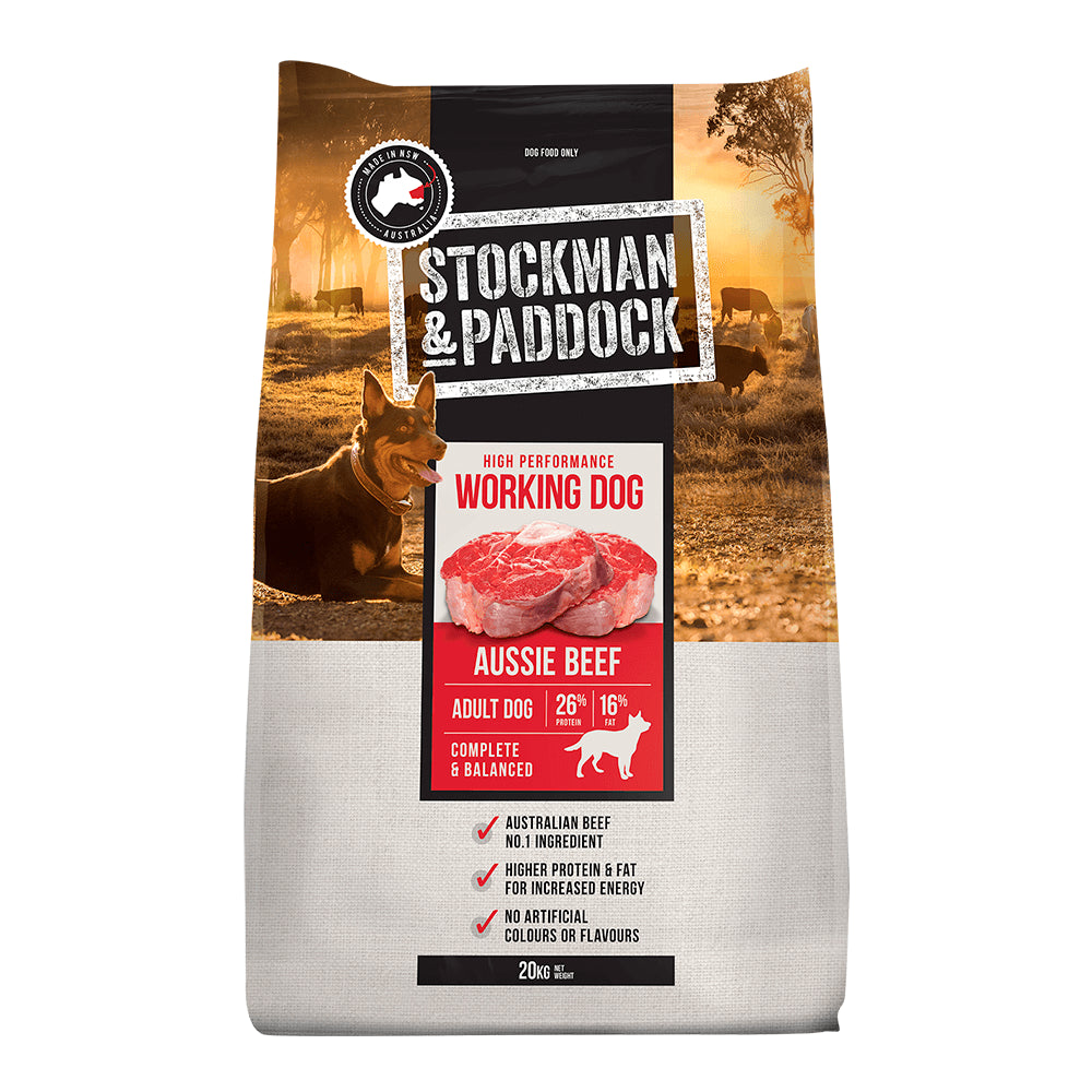 Stockman And Paddock Working Dog Dry Food 20kg