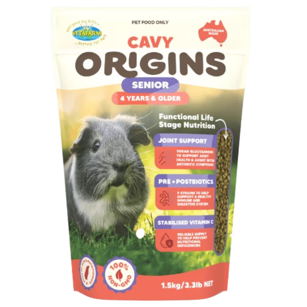 Origins Senior Cavy Guinea Pig Pellet Food – Petcare Warehouse