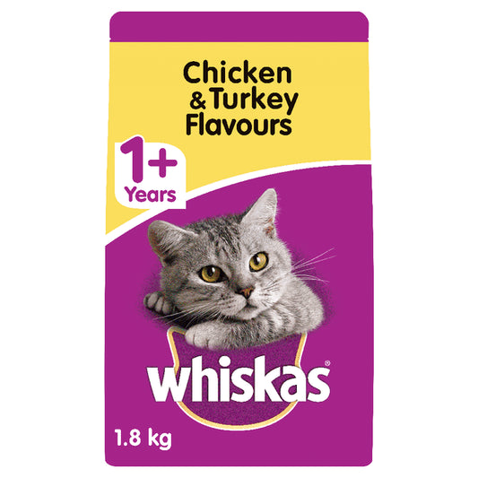 Whiskas Chicken & Turkey Flavours Dry Cat Food