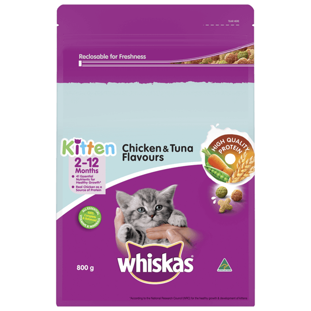 Whiskas Kitten Chicken & Tuna Flavours Cat Dry Food